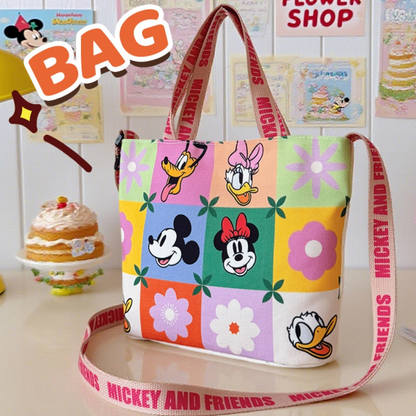 2-Way Lightweight Canvas Tote & Shoulder Bag C-483