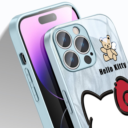 Metallic Frame Glass-Style iPhone Case C-80152
