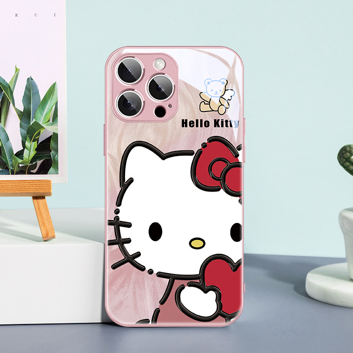 Metallic Frame Glass-Style iPhone Case C-80152
