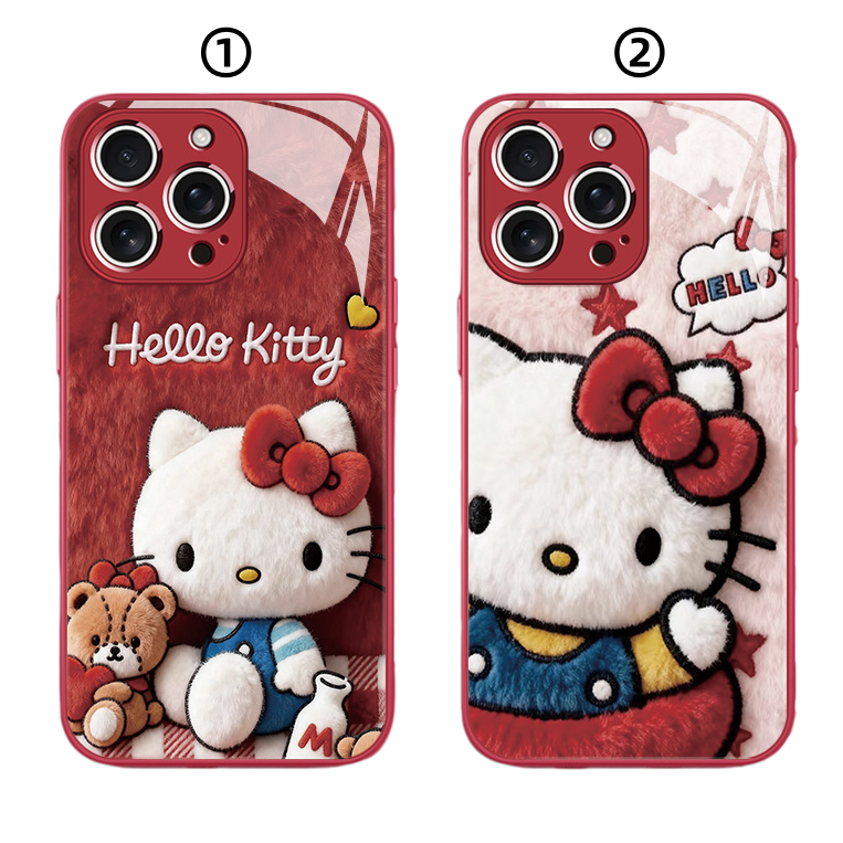 iPhone Compatible Slim Tempered Glass Phone Case C-80153