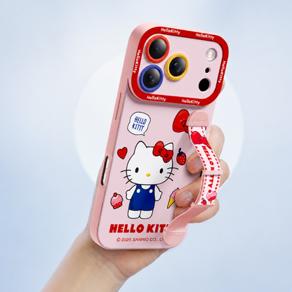 Cute iPhone Case with Adjustable Stretch Hand Strap C-80156