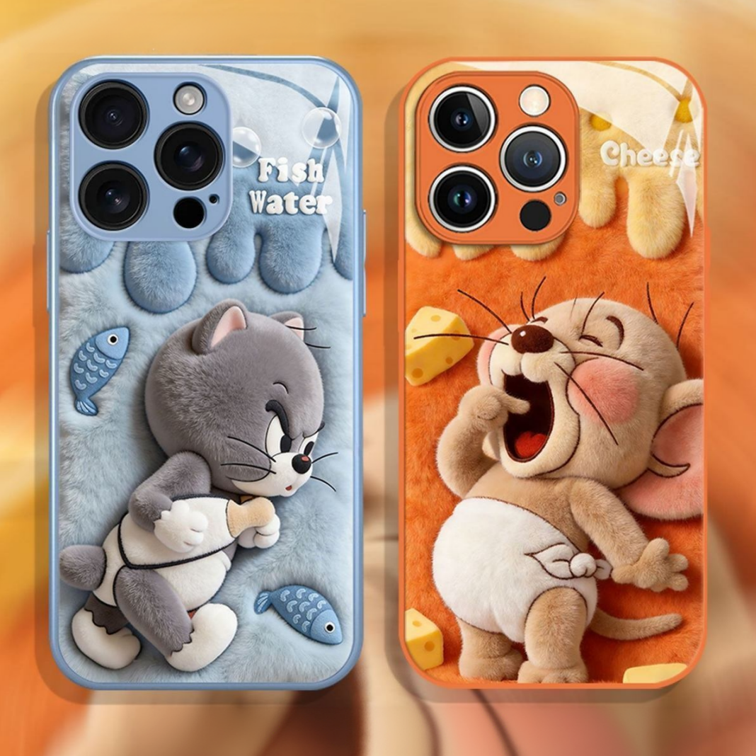 3D-Effect Printed Case with Camera Protection Compatible with iPhone – C-80150