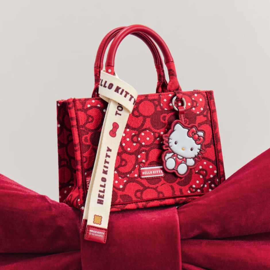 3-Way Handbag Adjustable Strap Red Shoulder Bag C-508