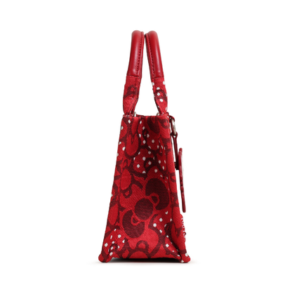 3-Way Handbag Adjustable Strap Red Shoulder Bag C-508