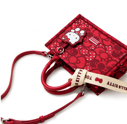 3-Way Handbag Adjustable Strap Red Shoulder Bag C-508