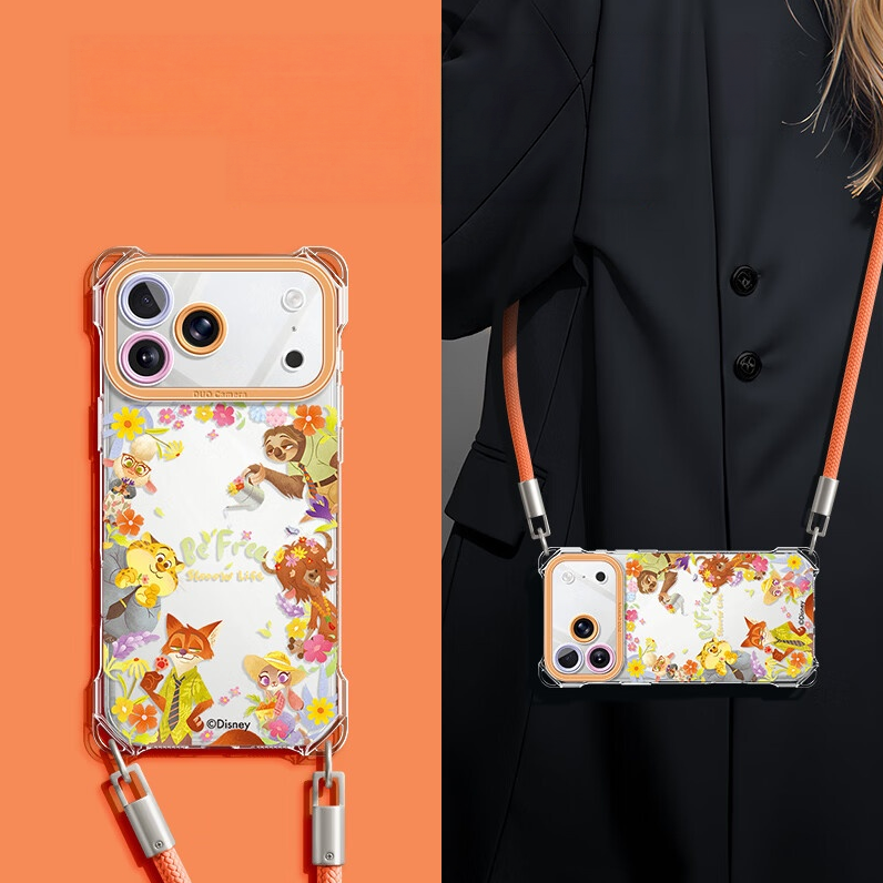 Shockproof iPhone Case with Detachable Short/Long Strap C-80171