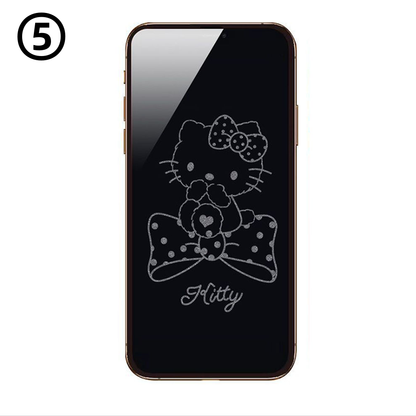 Hidden Pattern Tempered Glass Screen Protector C-80194