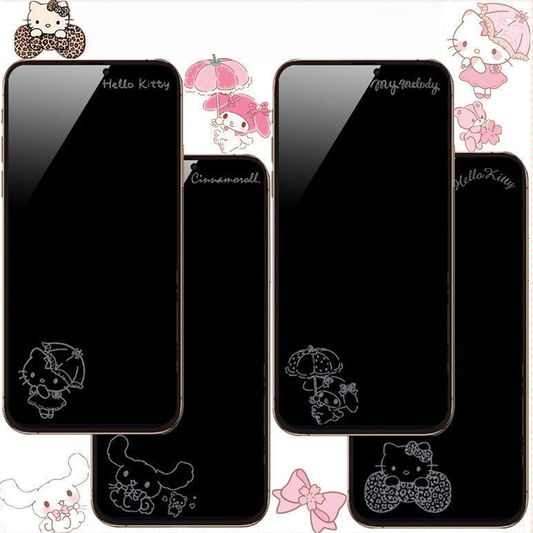Hidden Pattern Tempered Glass Screen Protector C-80194