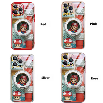 Cartoon Shock-Resistant iPhone Case with 360° Magnetic Ring Stand C-80041