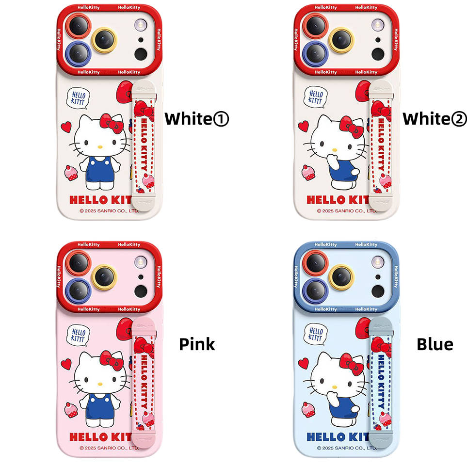 Cute iPhone Case with Adjustable Stretch Hand Strap C-80156