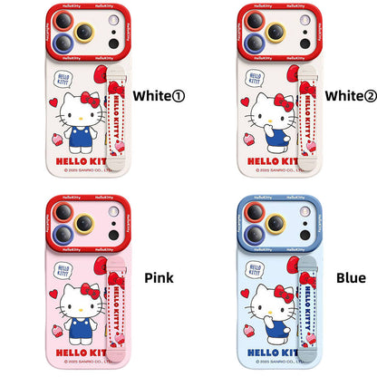 Cute iPhone Case with Adjustable Stretch Hand Strap C-80156