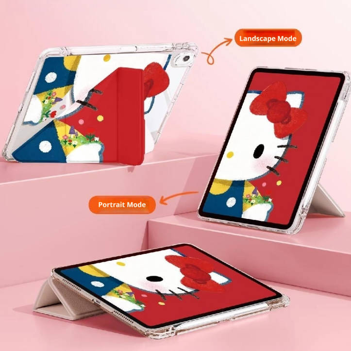 Transparent iPad Case with Stand & Auto Sleep/Wake C-80059
