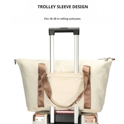 Wet/Dry Compartment Expandable Travel Tote Bag C-240