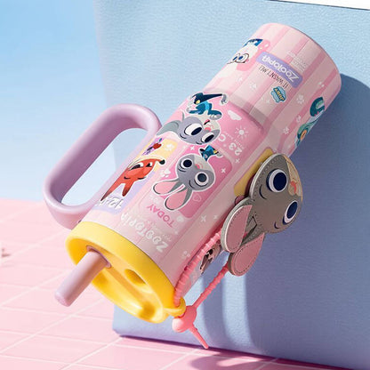 Cute 750mL Dual-Drink Stainless Steel Insulated Water Bottle C-207