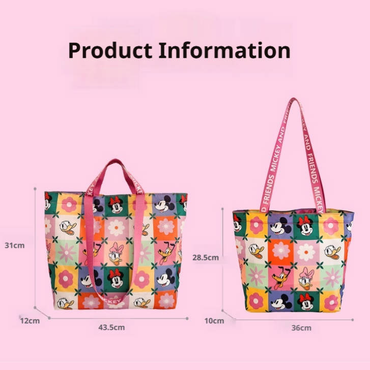 Colorful All-Over Print Large Capacity Shoulder Tote Bag CO-70004