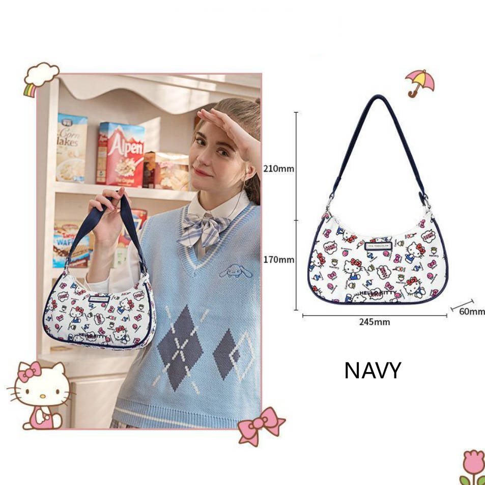 Cute Lightweight Crescent Shoulder Bag C-355