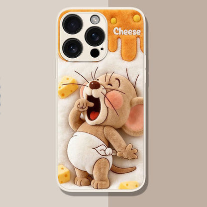 3D-Effect Printed Case with Camera Protection Compatible with iPhone – C-80150