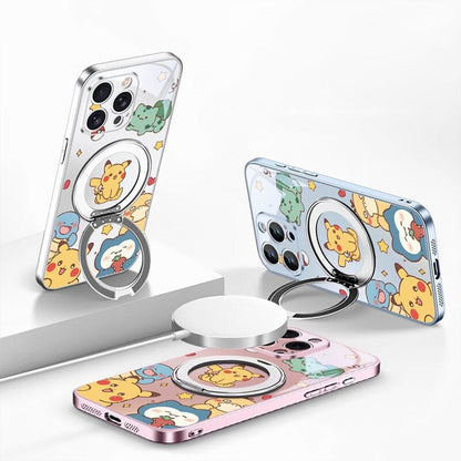 iPhone Case with 360° Rotating Ring Stand & Shock Protection C-80088