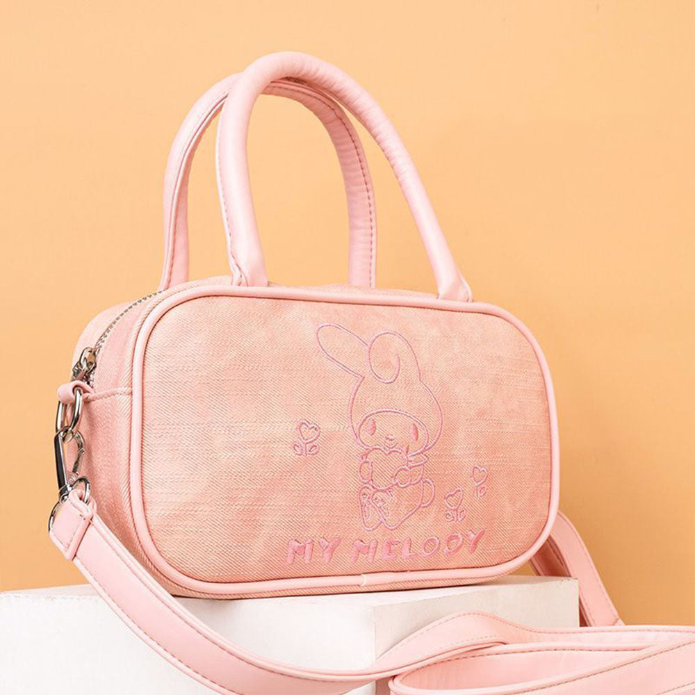 Vintage Embroidered Mini Boston Bag C-489