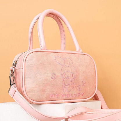 Vintage Embroidered Mini Boston Bag C-489