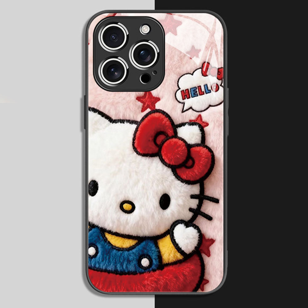iPhone Compatible Slim Tempered Glass Phone Case C-80153