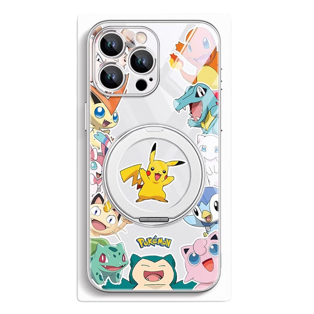 Phone Case with Ring Stand and Camera Lens Protection for iPhone C-80135