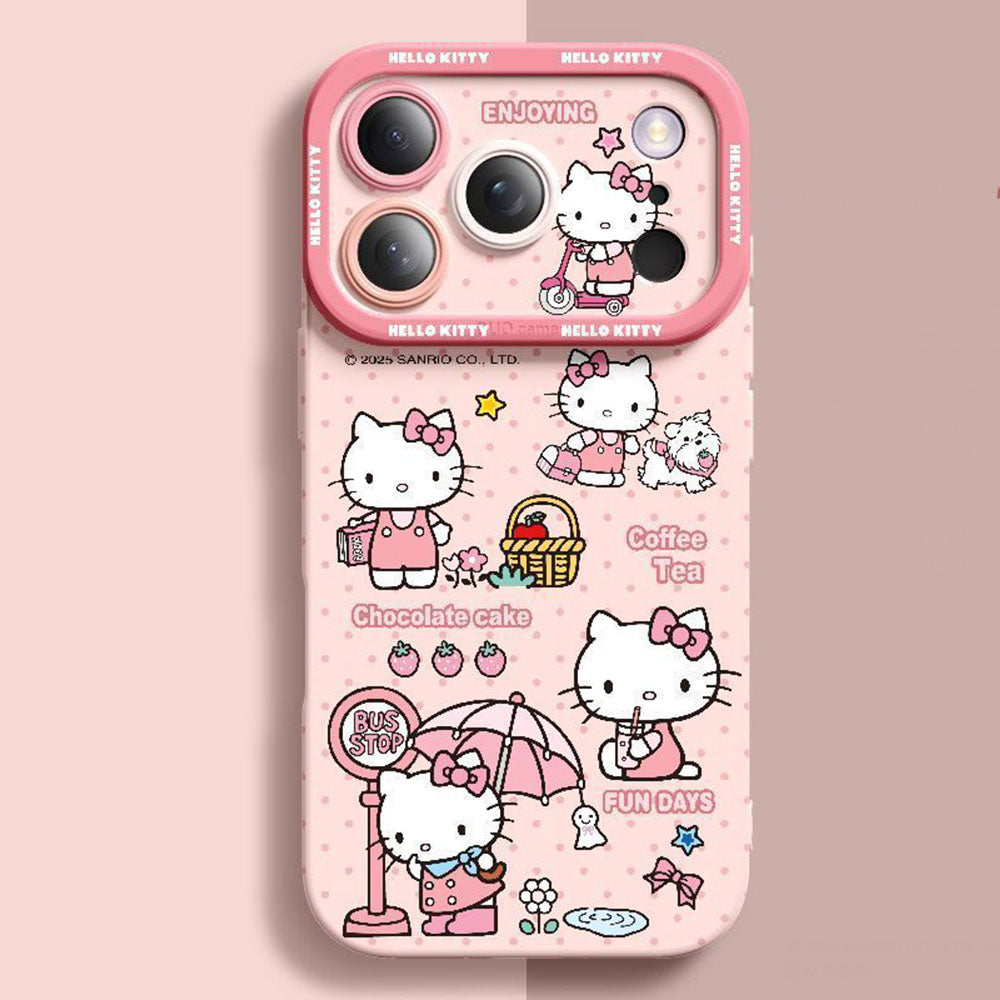 Cute 5-Color Shockproof Camera Protection Phone Case for iPhone C-80203