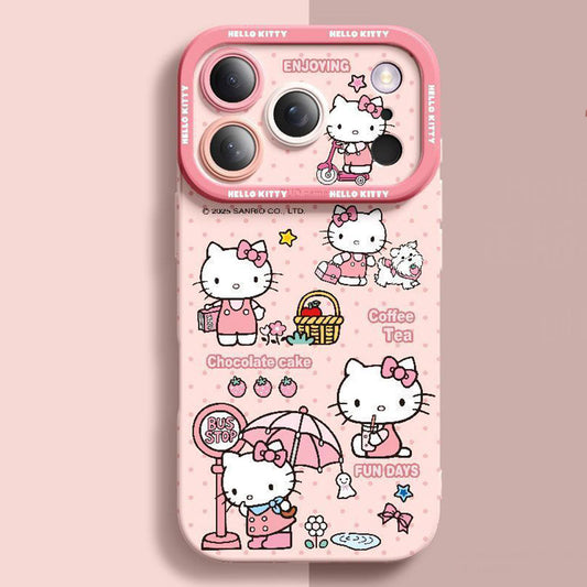 Cute 5-Color Shockproof Camera Protection Phone Case for iPhone C-80203