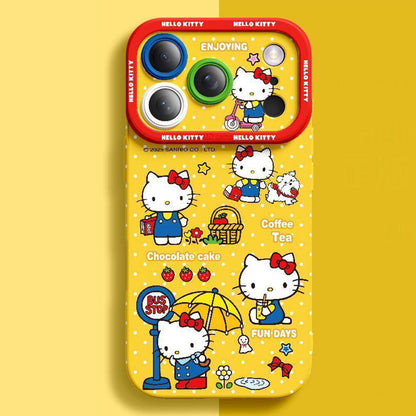 Cute 5-Color Shockproof Camera Protection Phone Case for iPhone C-80203