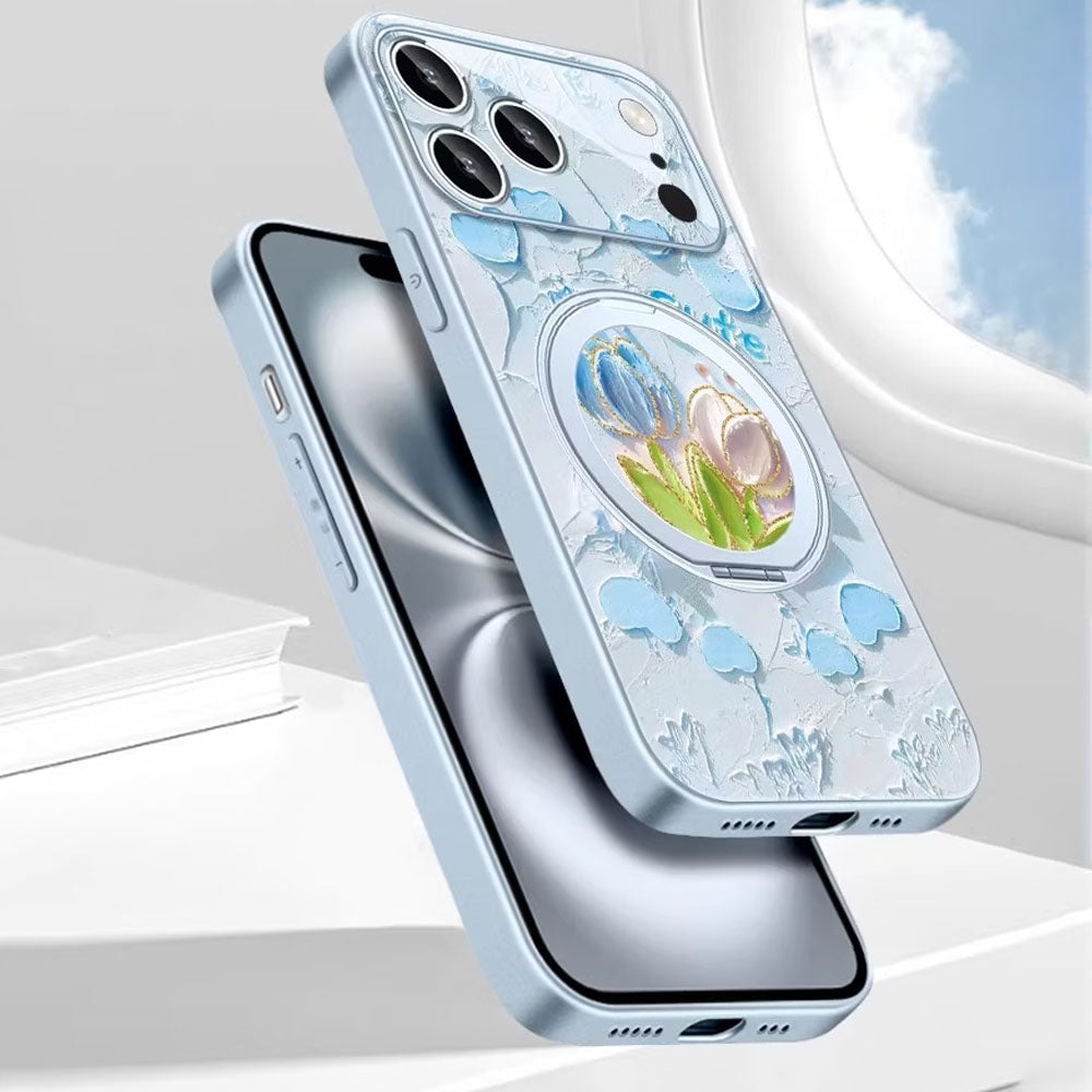 Phone Case with 360° Rotating Ring Stand for iPhone C-80134