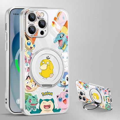 Phone Case with Ring Stand and Camera Lens Protection for iPhone C-80135