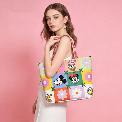 2-Way Lightweight Canvas Tote & Shoulder Bag C-483