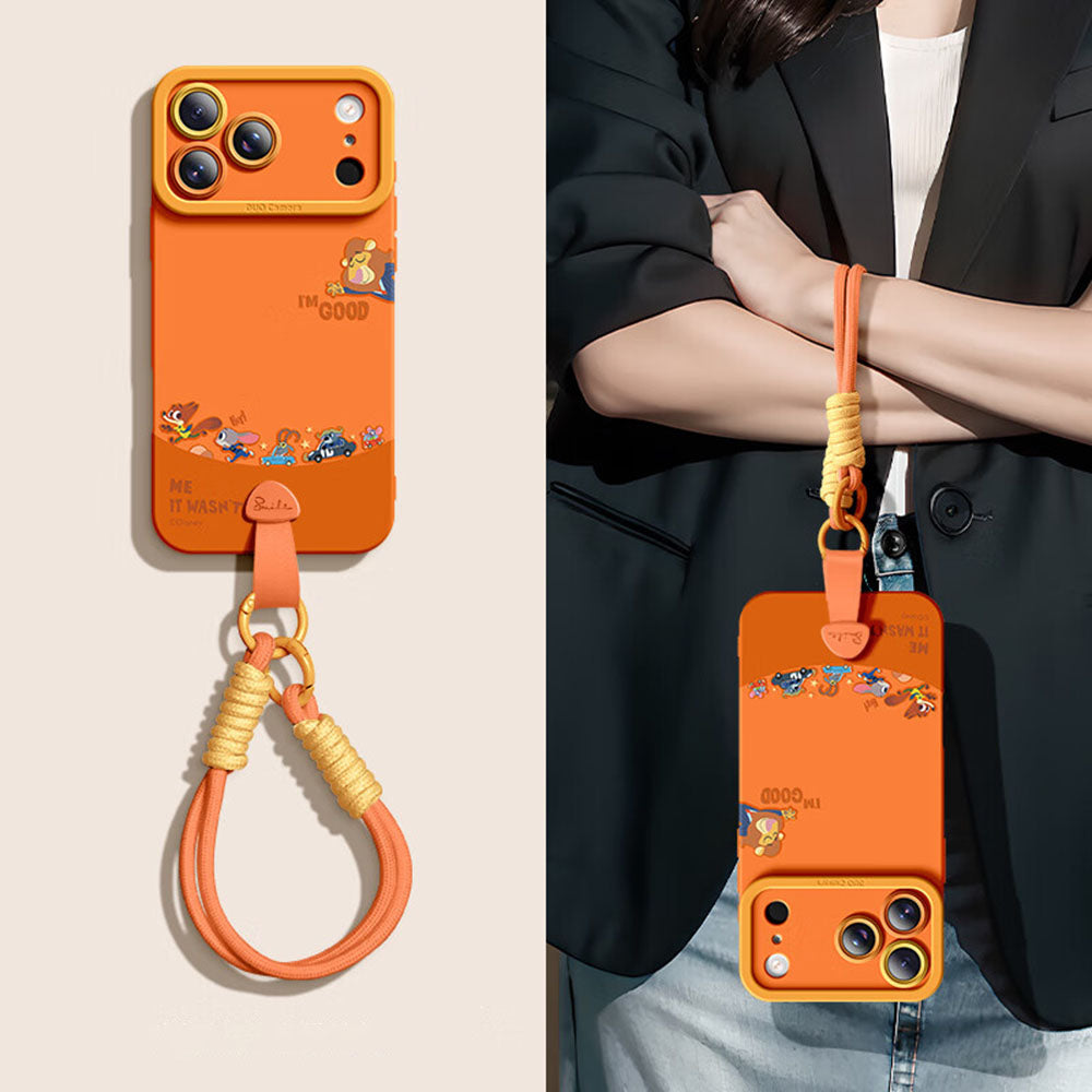 Corner Protection Shockproof Phone Case with Strap for iPhone C-80186