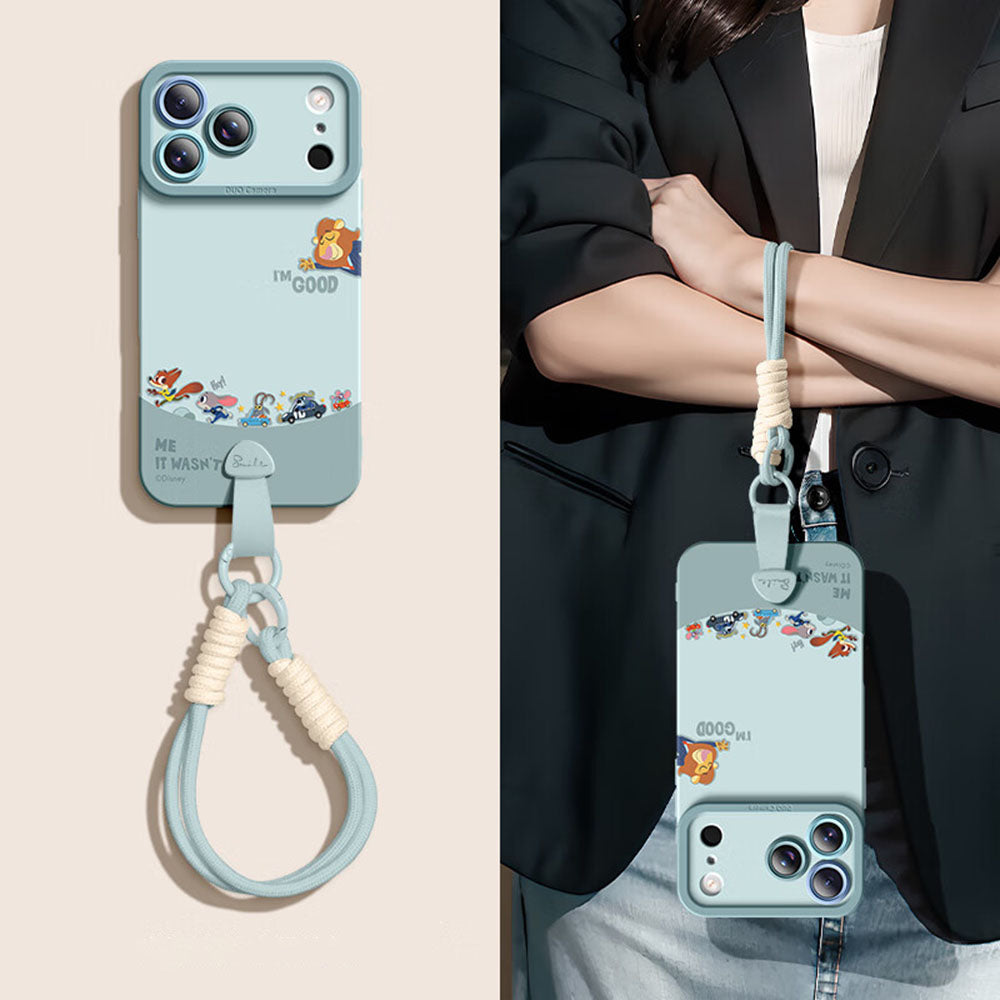 Corner Protection Shockproof Phone Case with Strap for iPhone C-80186
