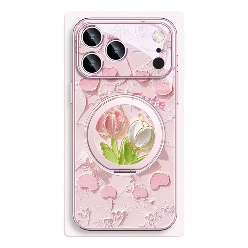 Phone Case with 360° Rotating Ring Stand for iPhone C-80134