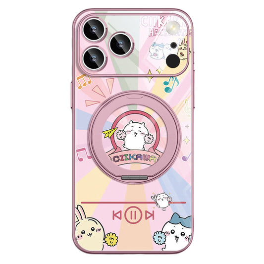 iPhone Compatible Shockproof Phone Case with Ring Stand C-80137