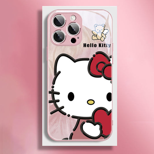 Metallic Frame Glass-Style iPhone Case C-80152