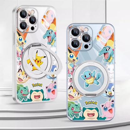 Phone Case with Ring Stand and Camera Lens Protection for iPhone C-80135