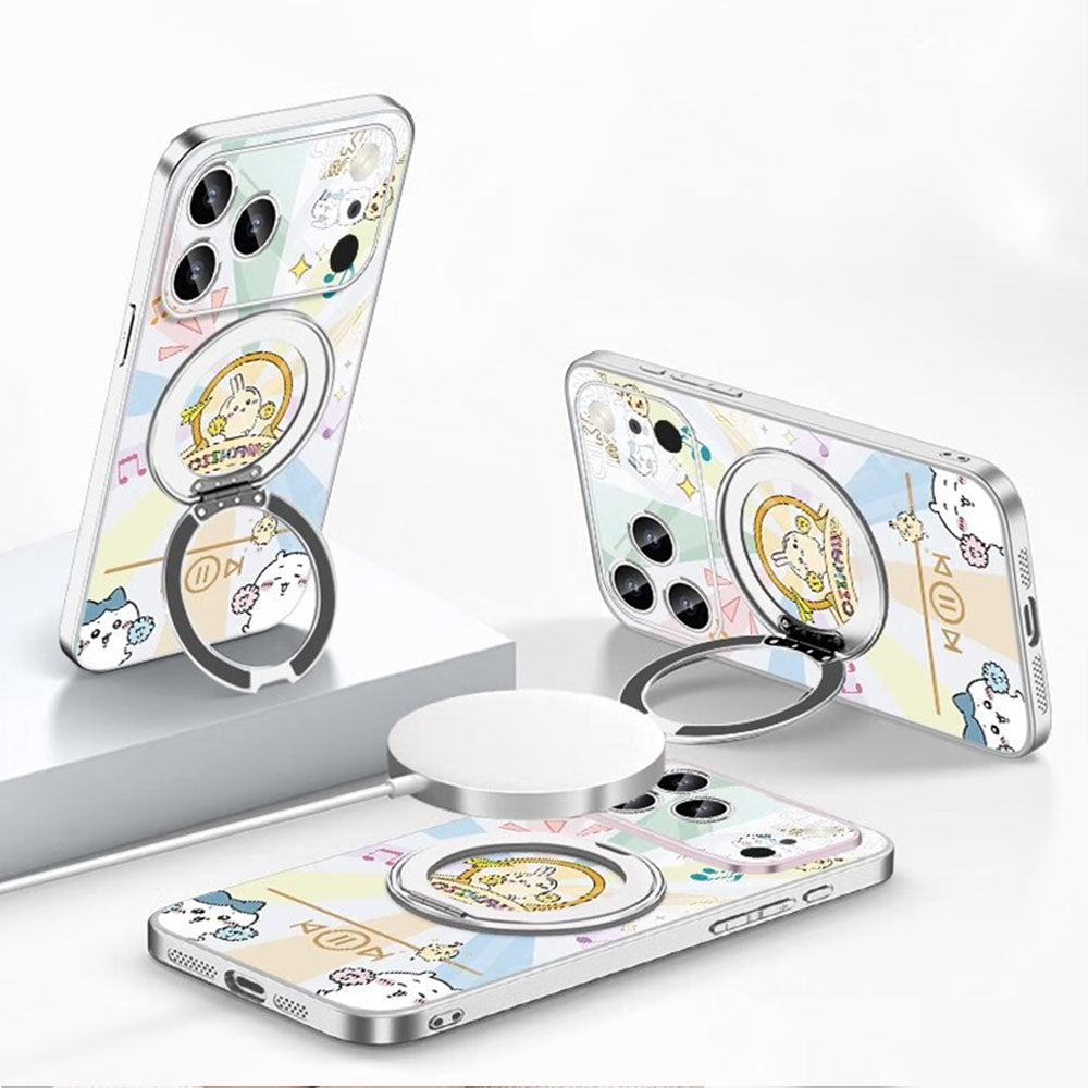 iPhone Compatible Shockproof Phone Case with Ring Stand C-80137