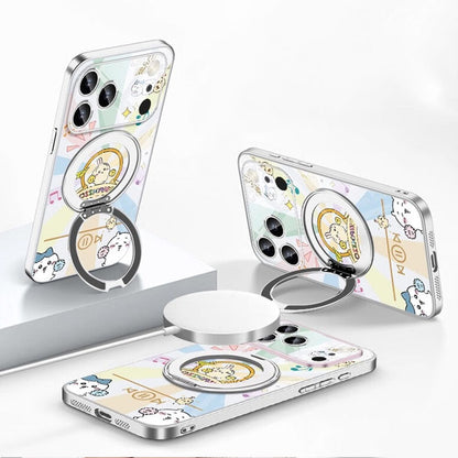 iPhone Compatible Shockproof Phone Case with Ring Stand C-80137