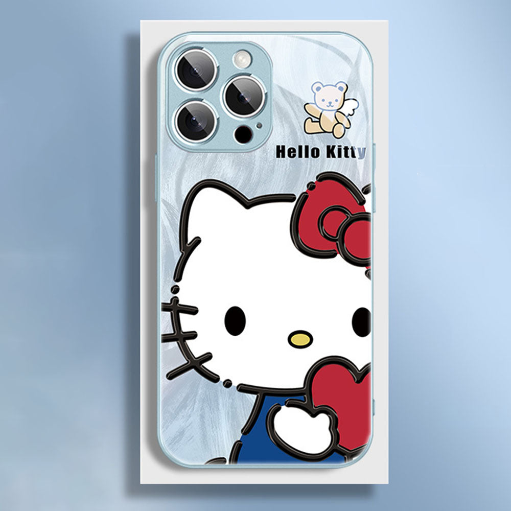 Metallic Frame Glass-Style iPhone Case C-80152