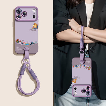 Corner Protection Shockproof Phone Case with Strap for iPhone C-80186