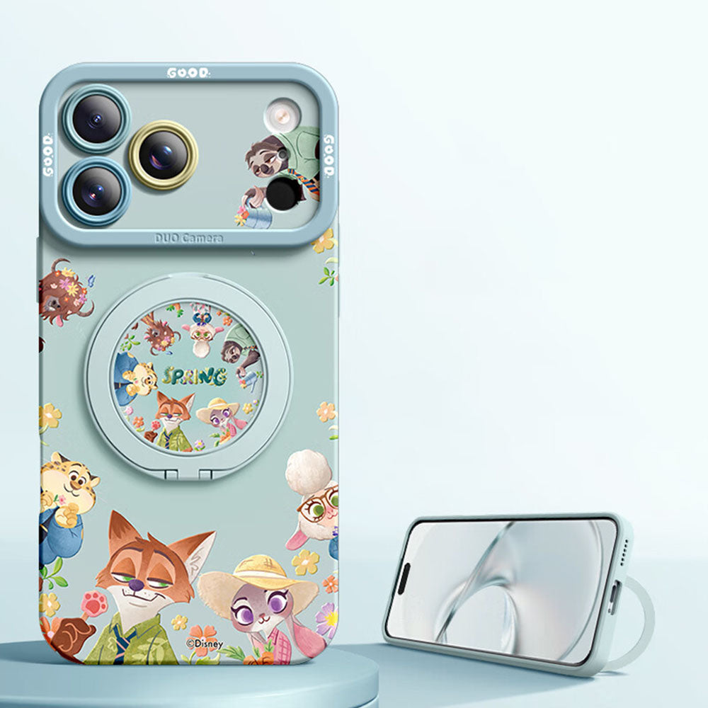 360° Rotating Ring Stand Protective Phone Case for iPhone C-80188