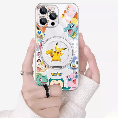 Phone Case with Ring Stand and Camera Lens Protection for iPhone C-80135