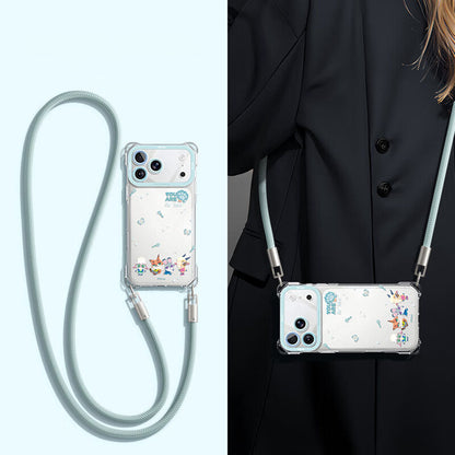 Shockproof & Stain-Resistant Phone Case with Strap for iPhone C-80183