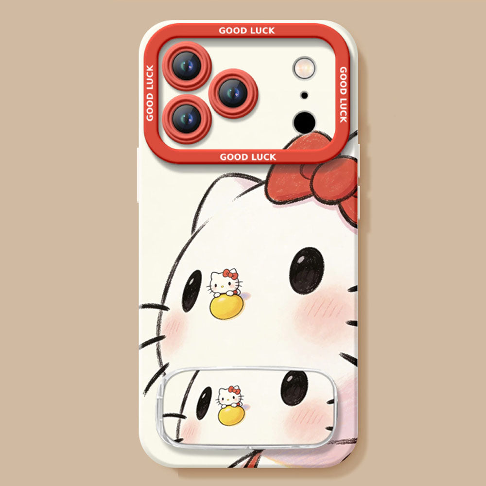 Cute Soft Silicone-Style iPhone Case with Detachable Charm Strap C-80159