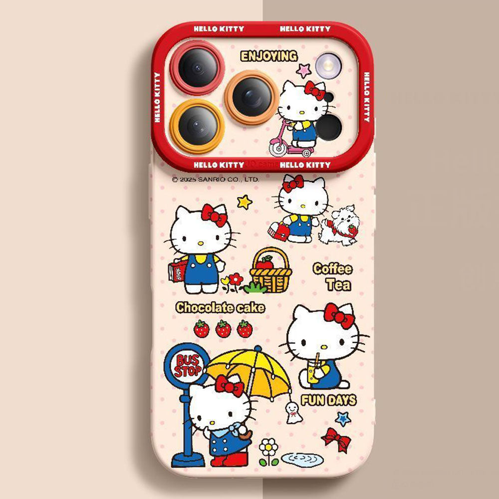 Cute 5-Color Shockproof Camera Protection Phone Case for iPhone C-80203