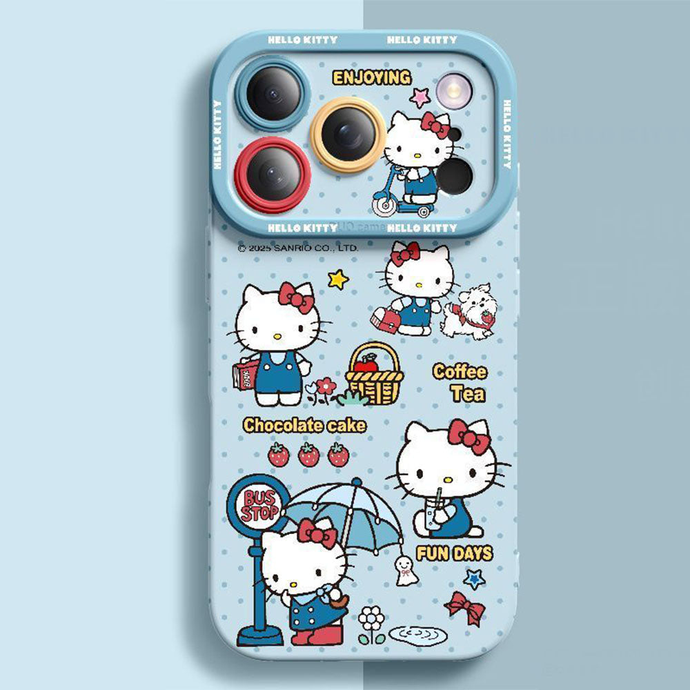 Cute 5-Color Shockproof Camera Protection Phone Case for iPhone C-80203