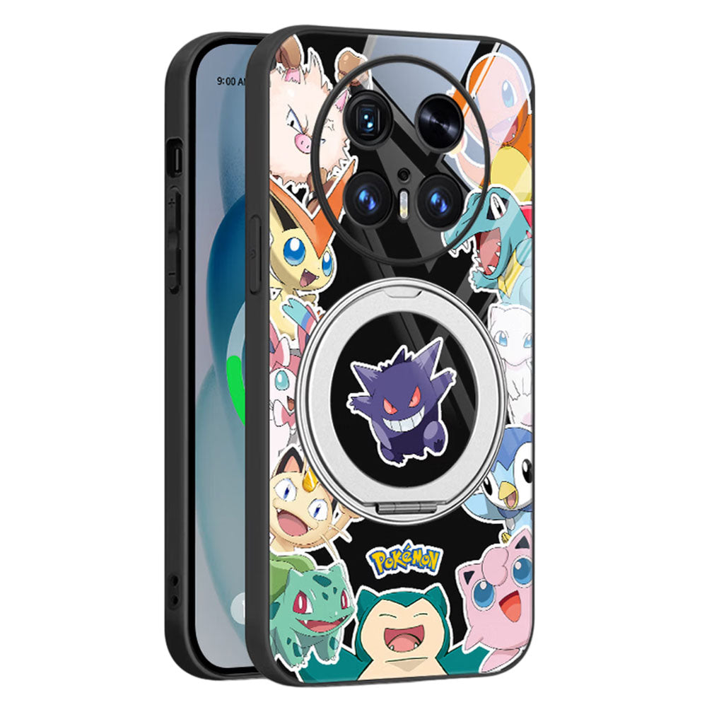 Phone Case with Ring Stand and Camera Lens Protection for iPhone C-80135