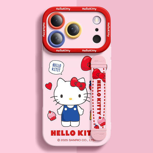 Cute iPhone Case with Adjustable Stretch Hand Strap C-80156